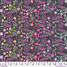 Tula Pink Prince Charming Déjà Vu - Dandelion - Licorice