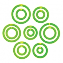 Matilda's Own Template - Circle Donut Set of 14 - 3/8-2in