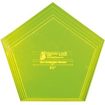 Matilda's Own Template - Pentagon Set of 5 - Extra Large 8.5-10.5in