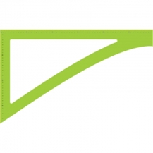 Matilda's Own Template - Pattern Drafting Square Lasered Green