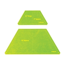 Matilda's Own Template - Half Hexagon Set of 2 - 2.5in, 5in