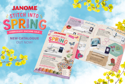 Janome Stitch Into Spring Web Banner