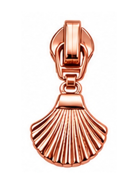 Zipper Pull Shell Rose Gold
