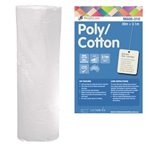 Matilda's Own Batting - 80% Cotton / 20% Polyester Medium Loft - 310cm wide