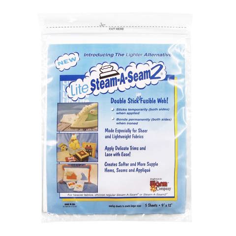 Steam-A-Seam 2 Lite - 22 x 30cm (9 x 12in) 5 sheets (5417)