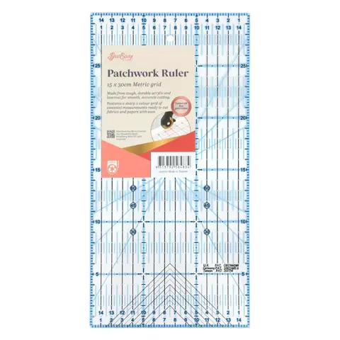 Sew Easy - Quilt Ruler Patchwork Metric 15 x 30cm