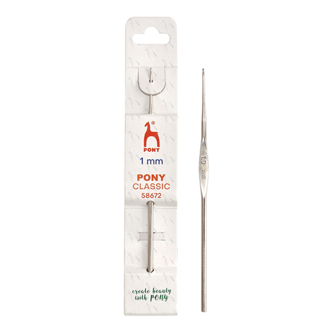 Pony Classic - Crochet Hook Steel 12cm - 1.00mm