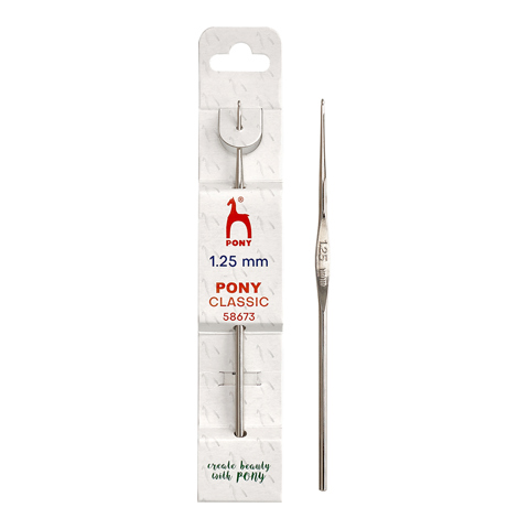 Pony Classic - Crochet Hook Steel 12cm - 1.25mm