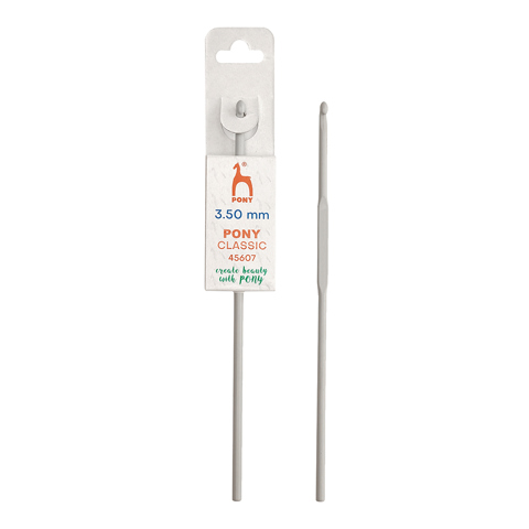 Pony Classic - Crochet Hook Grey 15cm - 3.5mm