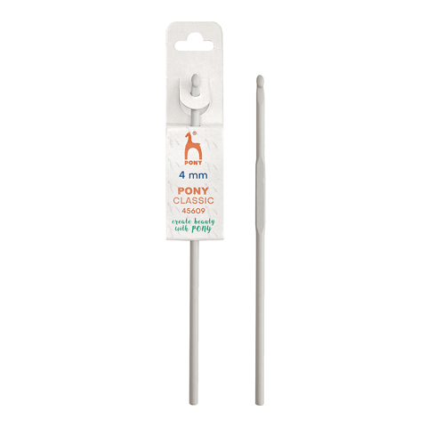 Pony Classic - Crochet Hook Grey 15cm - 4mm
