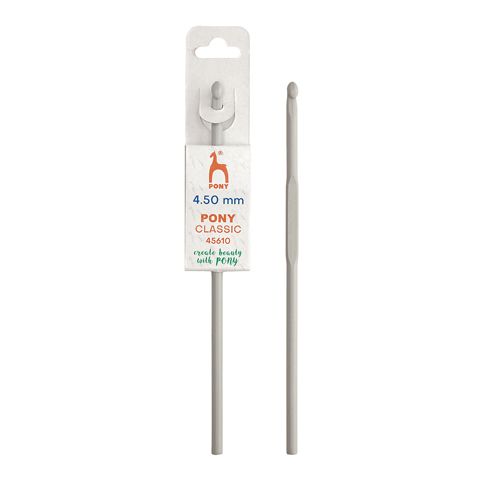 Pony Classic - Crochet Hook Grey 15cm - 4.5mm