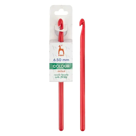Pony Colour - Crochet Hook Plastic 15cm - 6.5mm