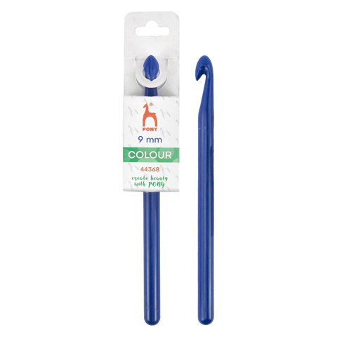 Pony Colour - Crochet Hook Plastic 15cm - 9mm