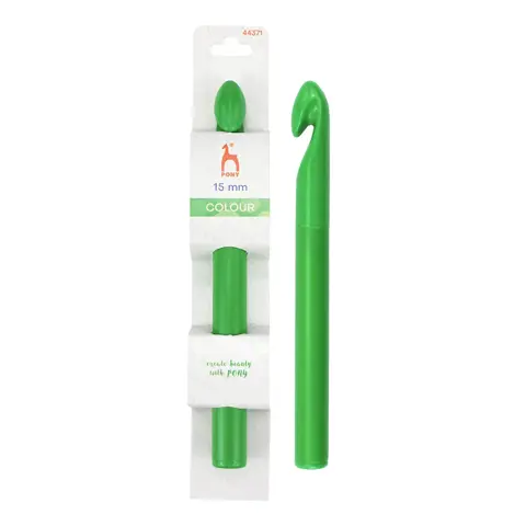 Pony Colour - Crochet Hook Plastic 17cm - 15mm