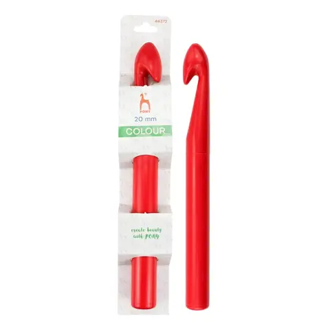 Pony Colour - Crochet Hook Plastic 20cm - 20mm