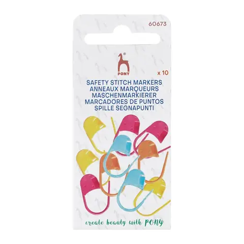 Pony - Safety Stitch Markers Plastic 10pc - Large 