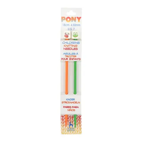 Pony - Knitting Needles Children Animal Theme 18cm - 4.5mm
