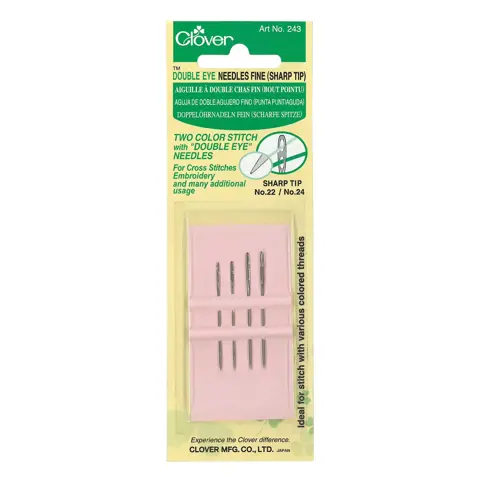 Clover - Needle Double Ended Fine Sharp Tip