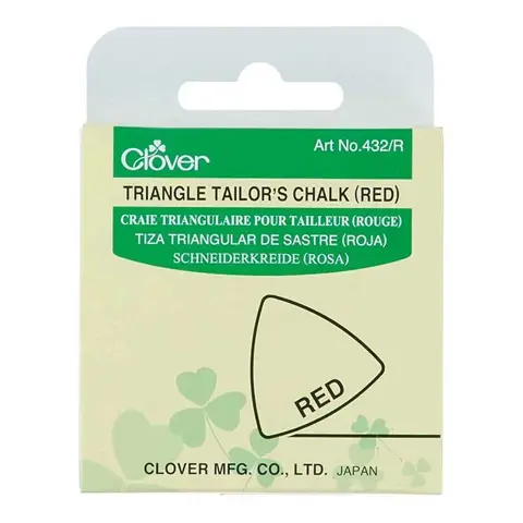 Clover - Triangle Tailors Chalk - Red