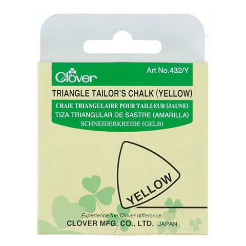 Clover - Triangle Tailors Chalk - Yellow