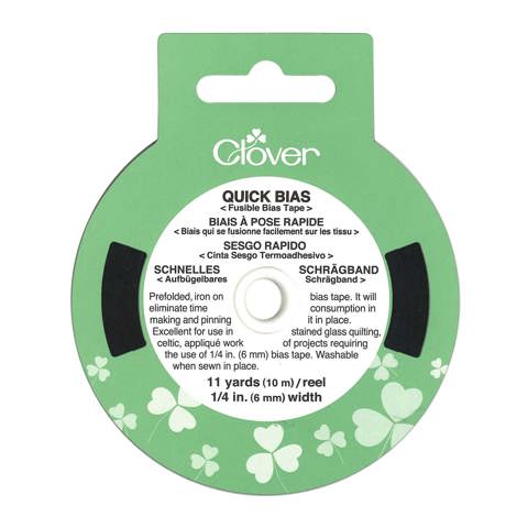 Clover - Quick Bias 6mm x 10m - Black