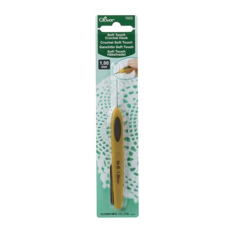 CLOVER - Soft Touch Steel Crochet Hook 1.00mm