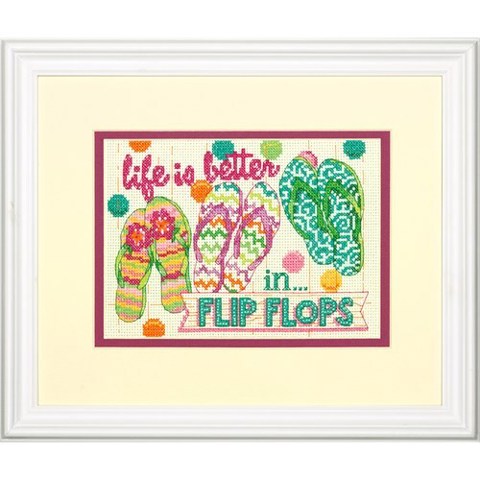 Dimensions Needlecraft - Flip Flops