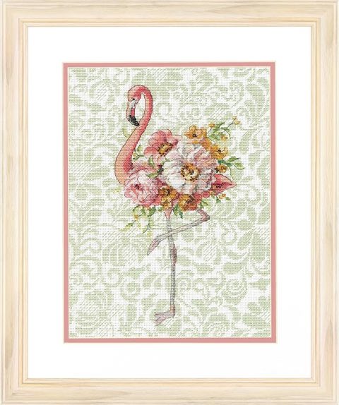 Dimensions Needlecraft - Floral Flamingo