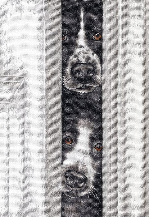 Dimensions Needlecraft - Peeking Pups