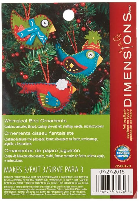 Whimsical Bird Ornaments