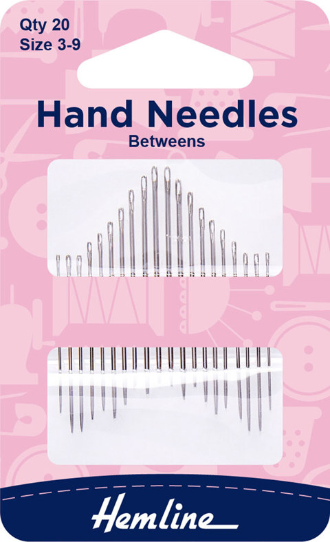 Hemline - Hand Needle Betweens 20pk - size 3-9