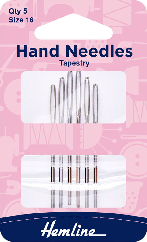 Hemline - Hand Needle Tapestry 6pk - size 16
