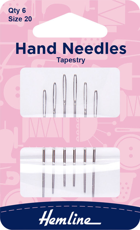 Hemline - Hand Needle Tapestry 6pk - size 20
