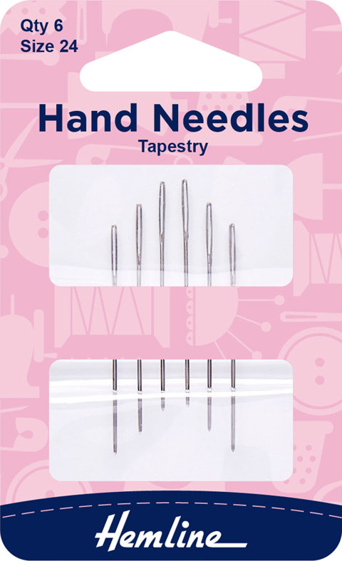 Hemline - Hand Needle Tapestry 6pk - size 24
