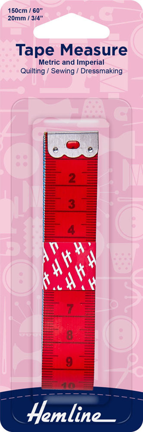 Hemline - Tape Measure 150cm/60in - Multi Colour 
