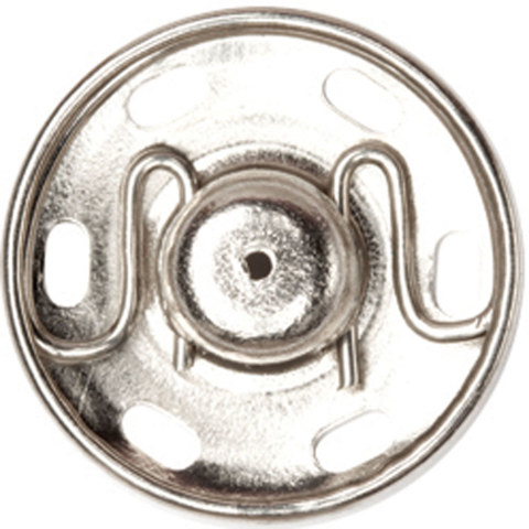 Hemline - Snap Fasteners Metal Sew On 6mm - 12 sets - Nickle 