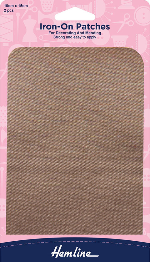 Hemline - Patch Mender Iron-On 2pcs - Fawn