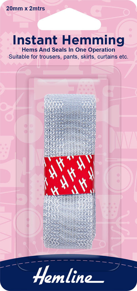 Hemline - Hemming Tape Instant 20mm x 2m - Grey