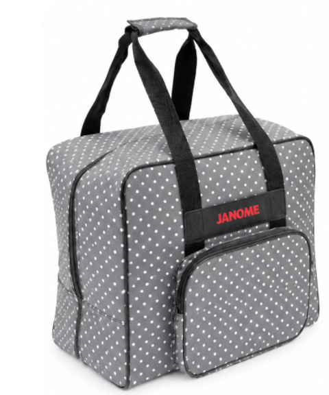 Janome accessories - Large Carry Bag - Sewing Machine (Dots)  Size: L50cm x H32cm x W25cm