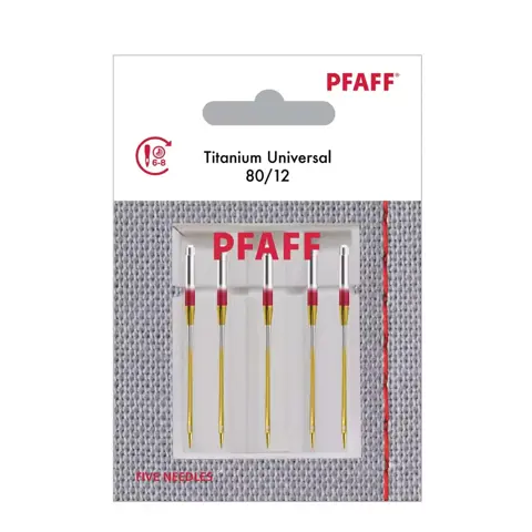 Pfaff Machine Needle - Universal Titanium Size 80 5pk