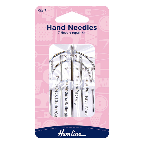 Hemline - Hand Needle Repair Kit 7pk - assorted 