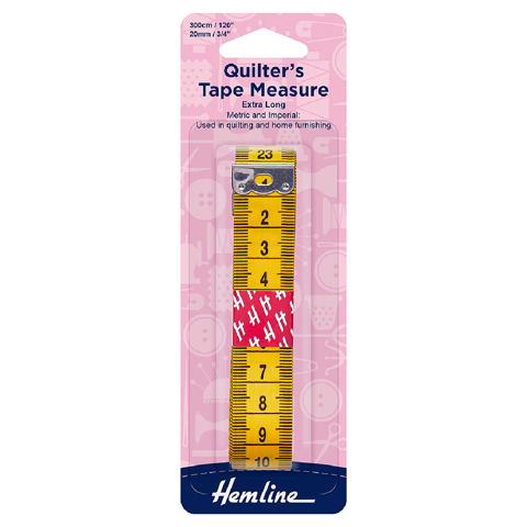Hemline - Tape Measure Deluxe Extra Long Metric & Imperial 15mm