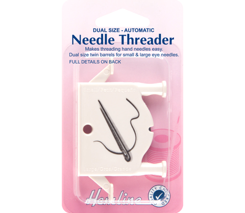 Hemline Needle Threader Automatic Dual Size with Cutter