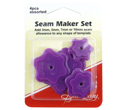 Sew Easy - Seam Marker Set 4pcs Assorted sizes - 3mm 5mm 7mm and 10mm