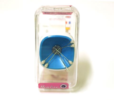 Hemline - Wrist Super Pinny - Magnetic Pin Caddy with Slapband - Blue