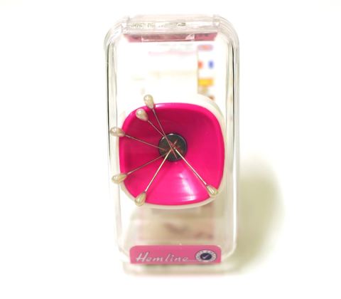 Hemline - Wrist Super Pinny - Magnetic Pin Caddy with Slapband - Fuchsia