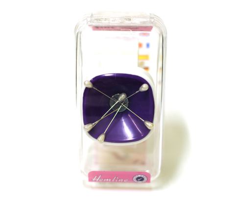 Hemline - Wrist Super Pinny - Magnetic Pin Caddy with Slapband - Purple