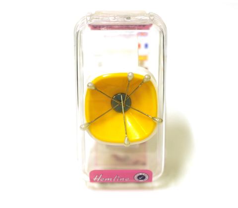 Hemline - Wrist Super Pinny - Magnetic Pin Caddy with Slapband - Yellow