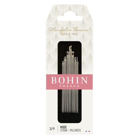 BOHIN - Miliner Needle - assorted no 3/9 (x 15 needles)