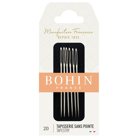 BOHIN - Hand Needle Tapestry Qty 6 - Size 20